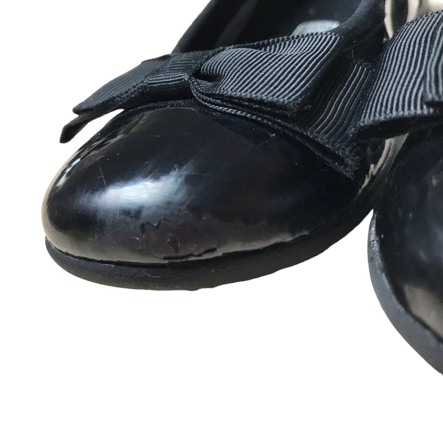 Clarks Black Bowtie School Shoes Shoe Size 11.5F junior