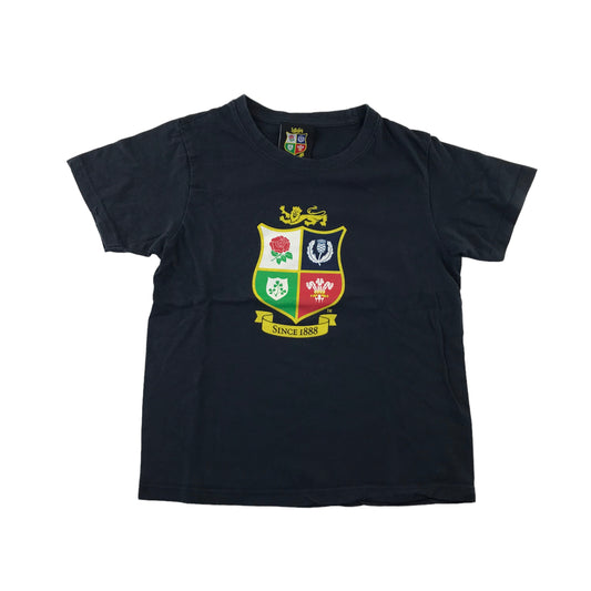 t-shirt 6-7 years navy British and Irish Lions short sleeve cotton