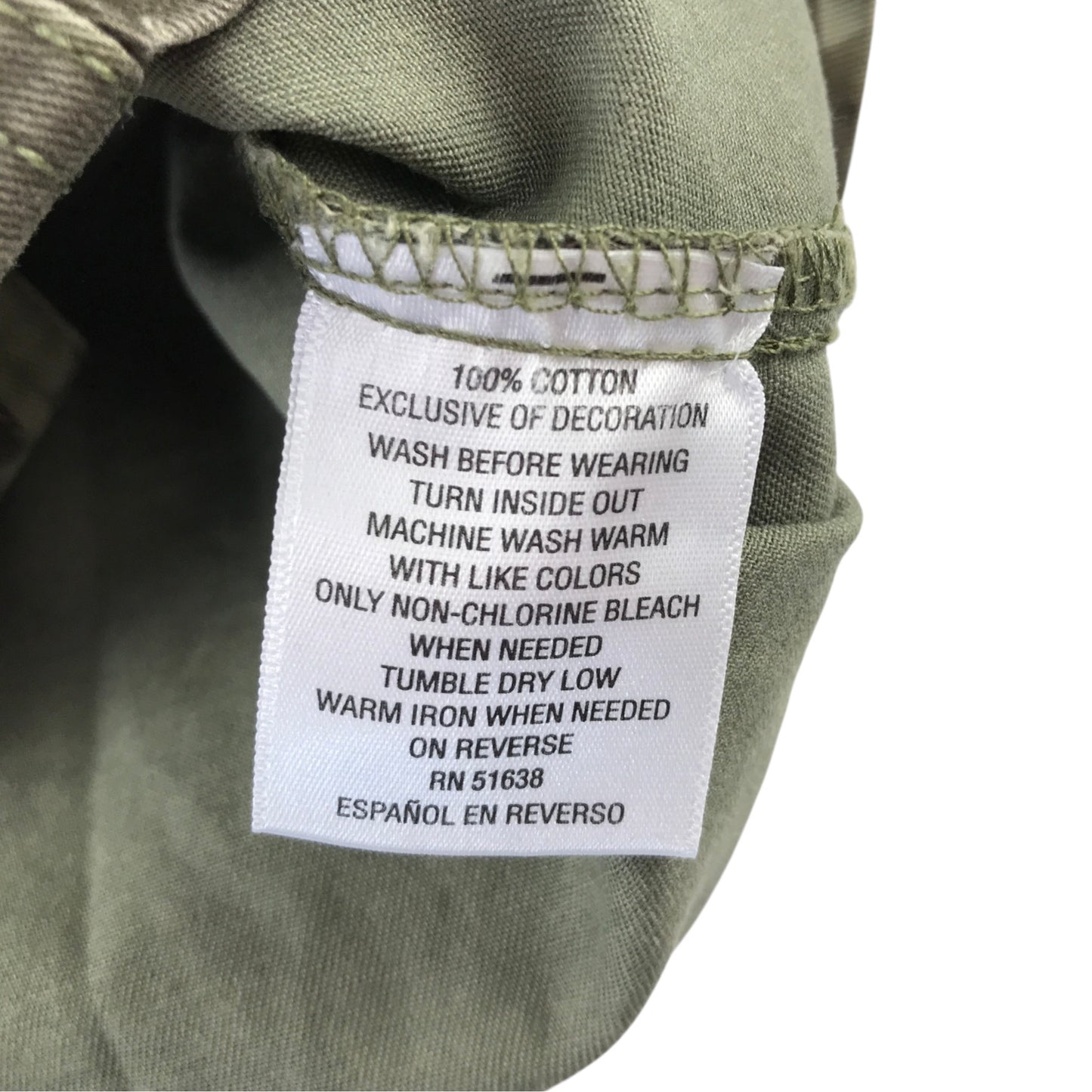 Epic Threads 6 years green camo shirt cotton