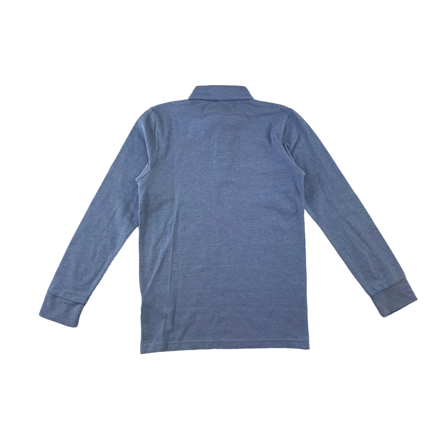 Next Polo Shirt 8-9 Years Blue Plain Collared