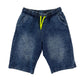 F&F 11-12 years blue denim jogger shorts cotton polyester