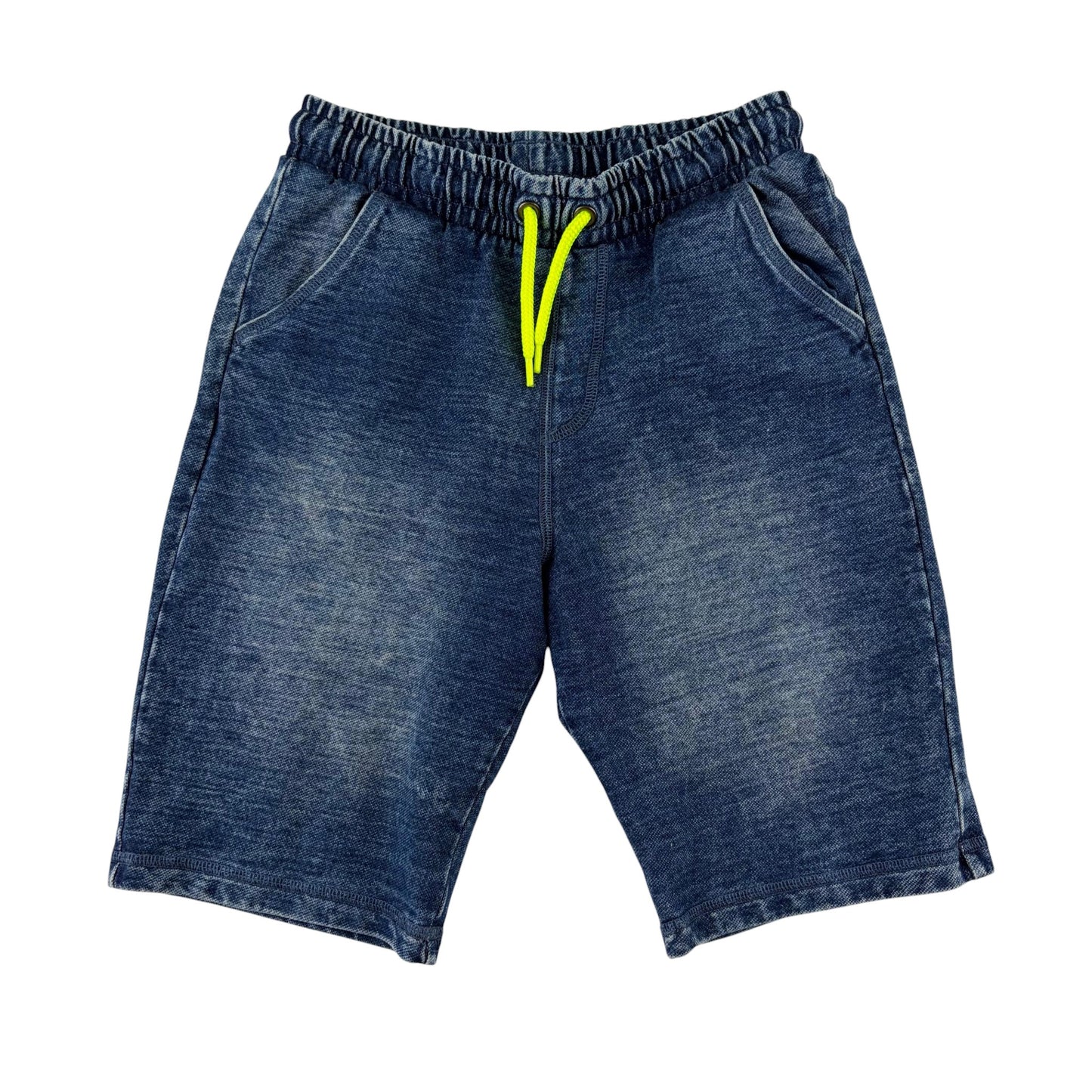 F&F 11-12 years blue denim jogger shorts cotton polyester