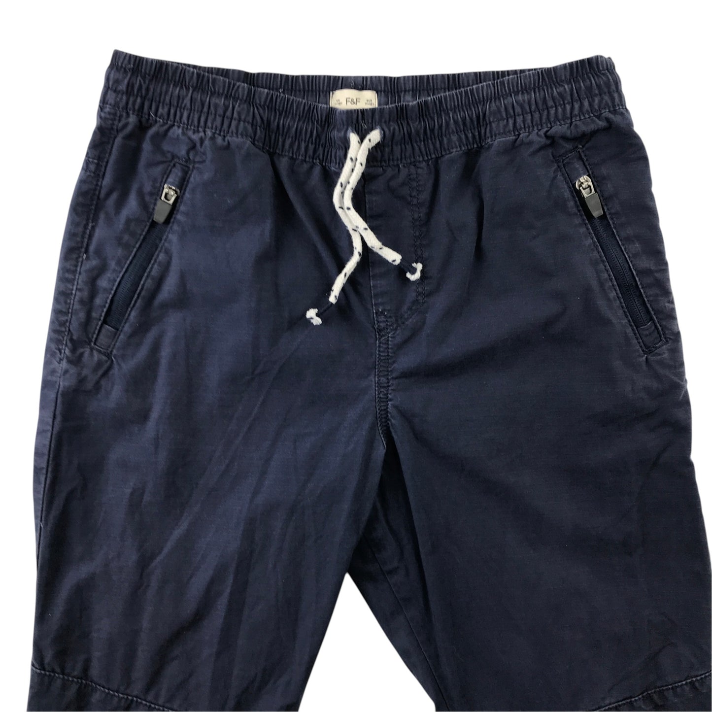 F&F 11-12 years navy blue trousers cotton