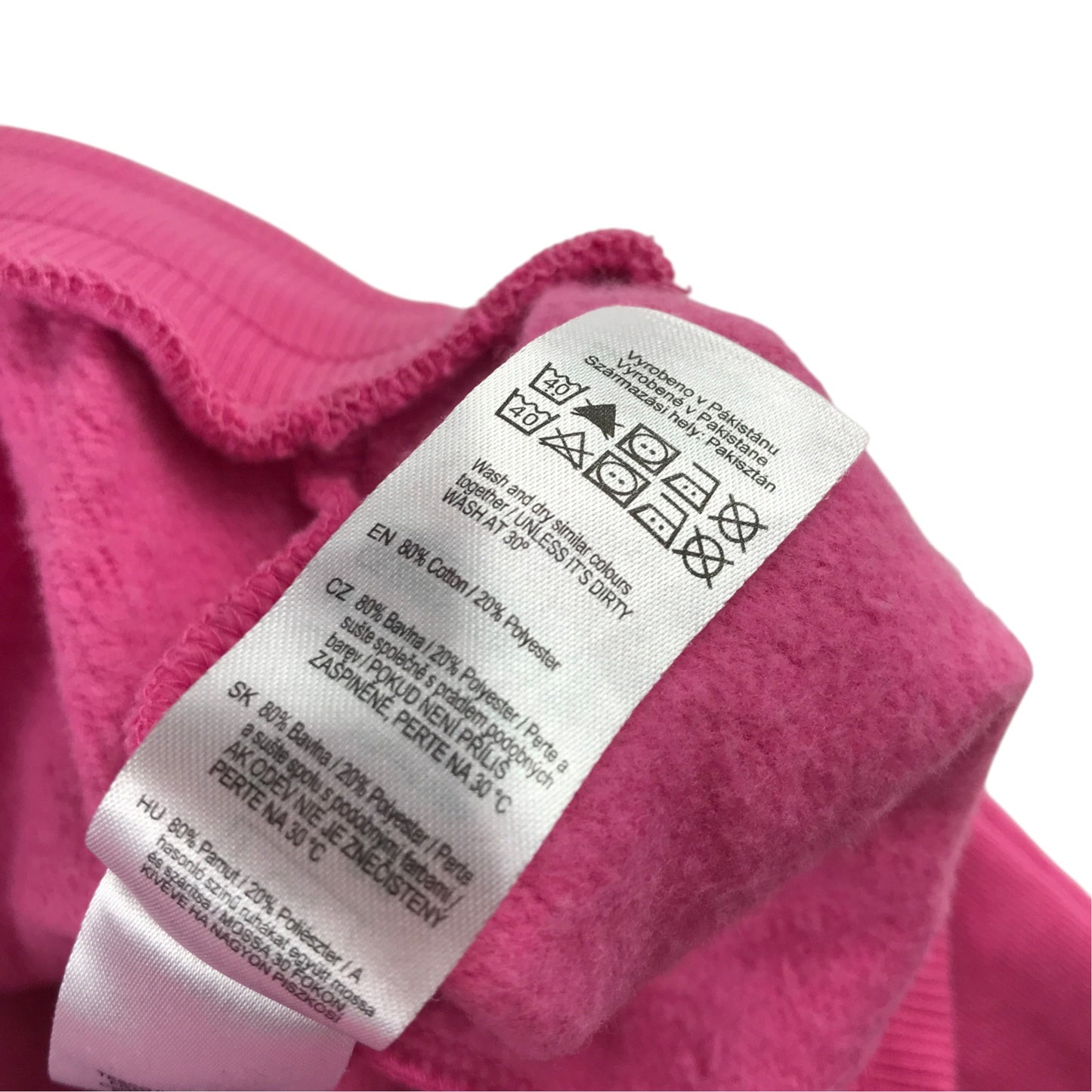 F&F 11-12 years pink joggers cotton polyester