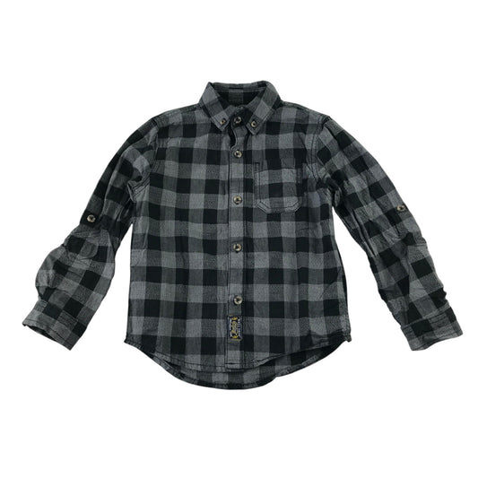 F&F 5-6 years grey check shirt cotton