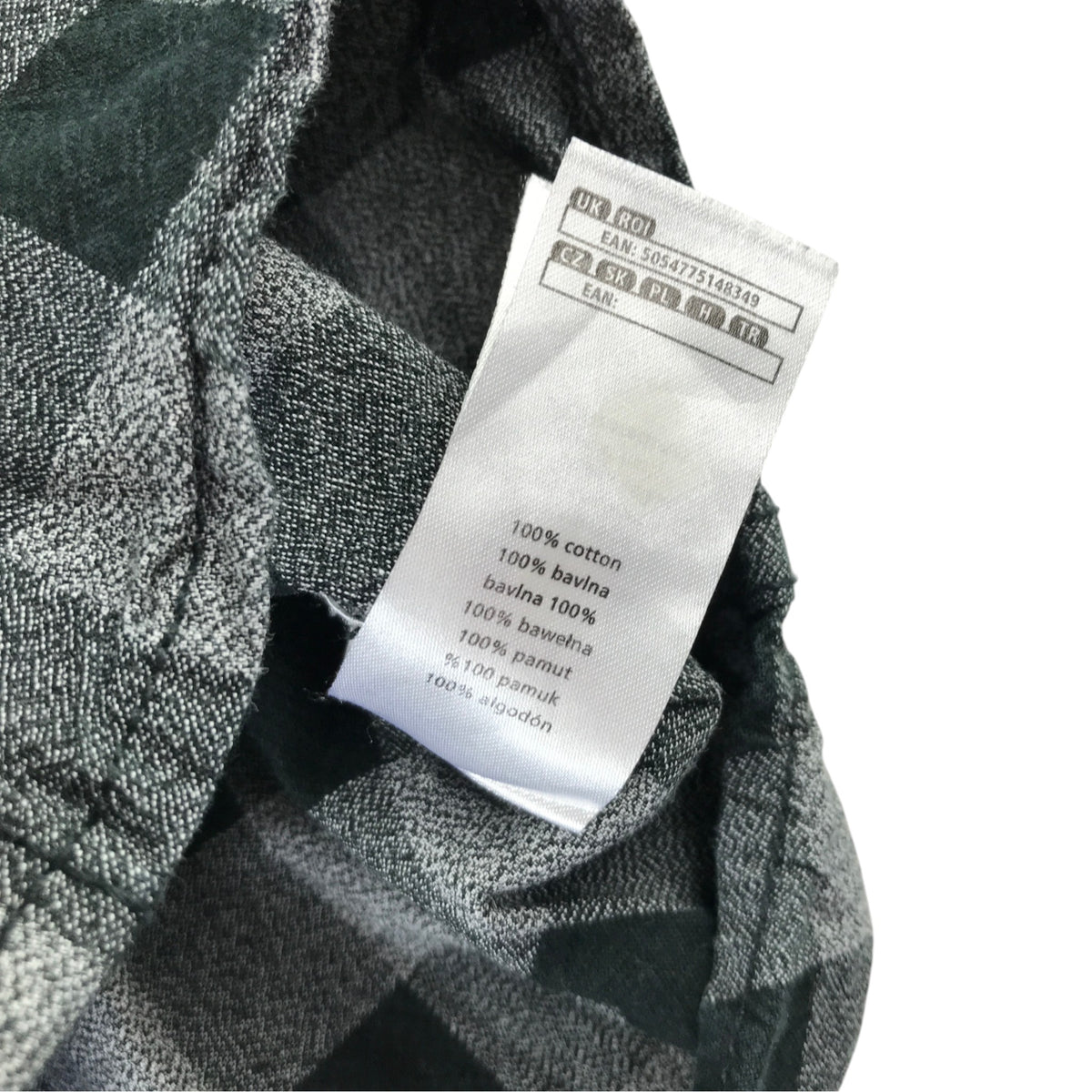 F&F 5-6 years grey check shirt cotton