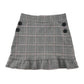 F&F 5-6 years grey check skirt polyester nylon viscose elastane