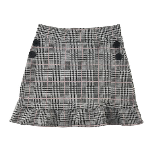 F&F 5-6 years grey check skirt polyester nylon viscose elastane