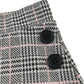 F&F 5-6 years grey check skirt polyester nylon viscose elastane
