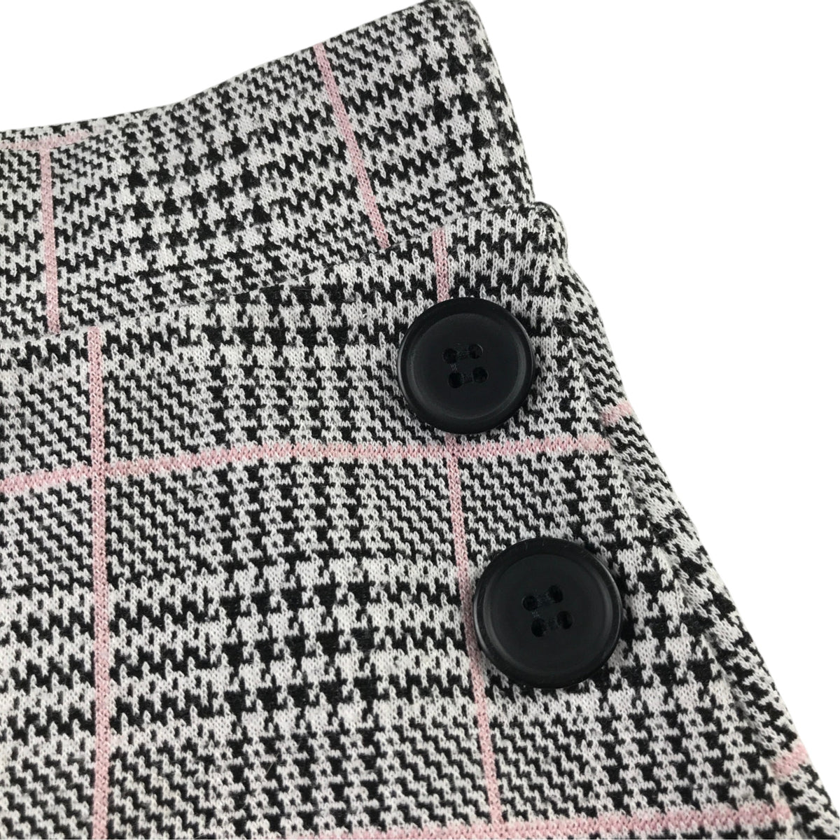 F&F 5-6 years grey check skirt polyester nylon viscose elastane