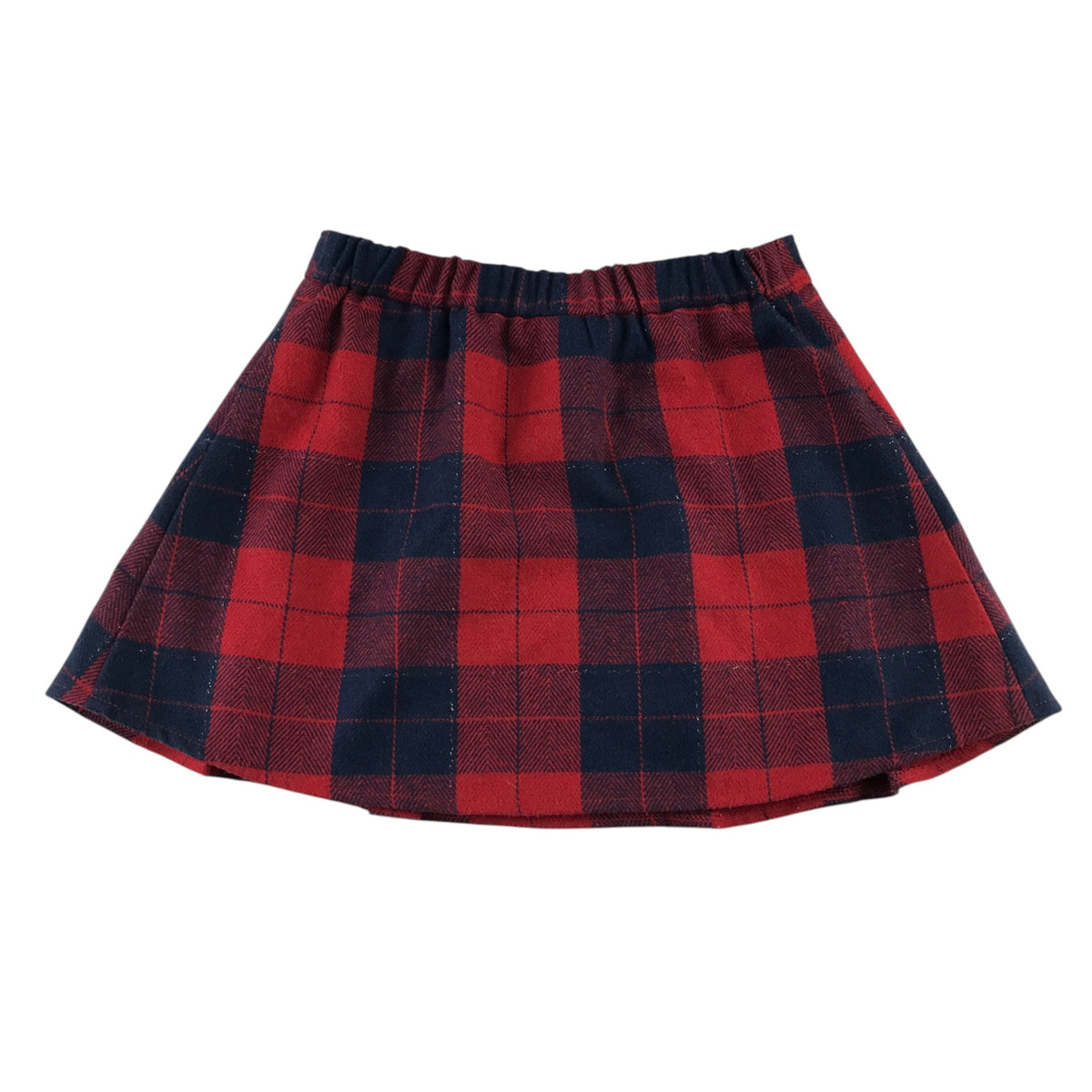F&F 5-6 years red tartan check skirt acrylic polyester viscose polyamide wool