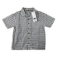 F&F 5-6 years white blue striped shirt cotton elastane