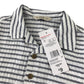 F&F 5-6 years white blue striped shirt cotton elastane