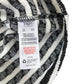 F&F 6-7 years black and white stripy dress polyester cotton elastane