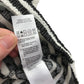 F&F 6-7 years black and white stripy dress polyester cotton elastane