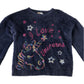F&F 8-9 years blue fluffy jumper polyamide polyester