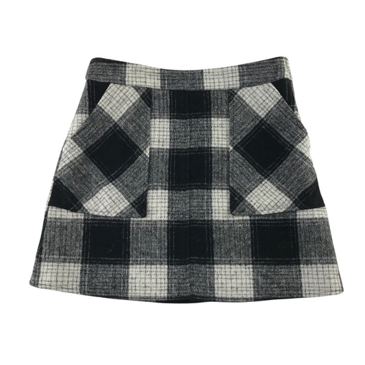 F&F 9-10 years grey check skirt