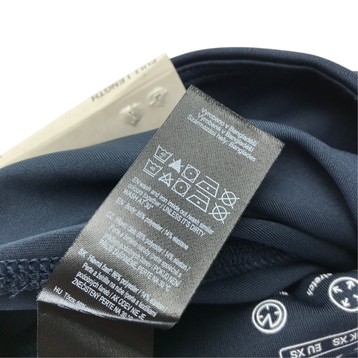 F&F XS black sports leggings polyester elastane