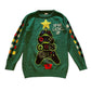F&F 10-11 years green gamer Christmas jumper acrylic polyester