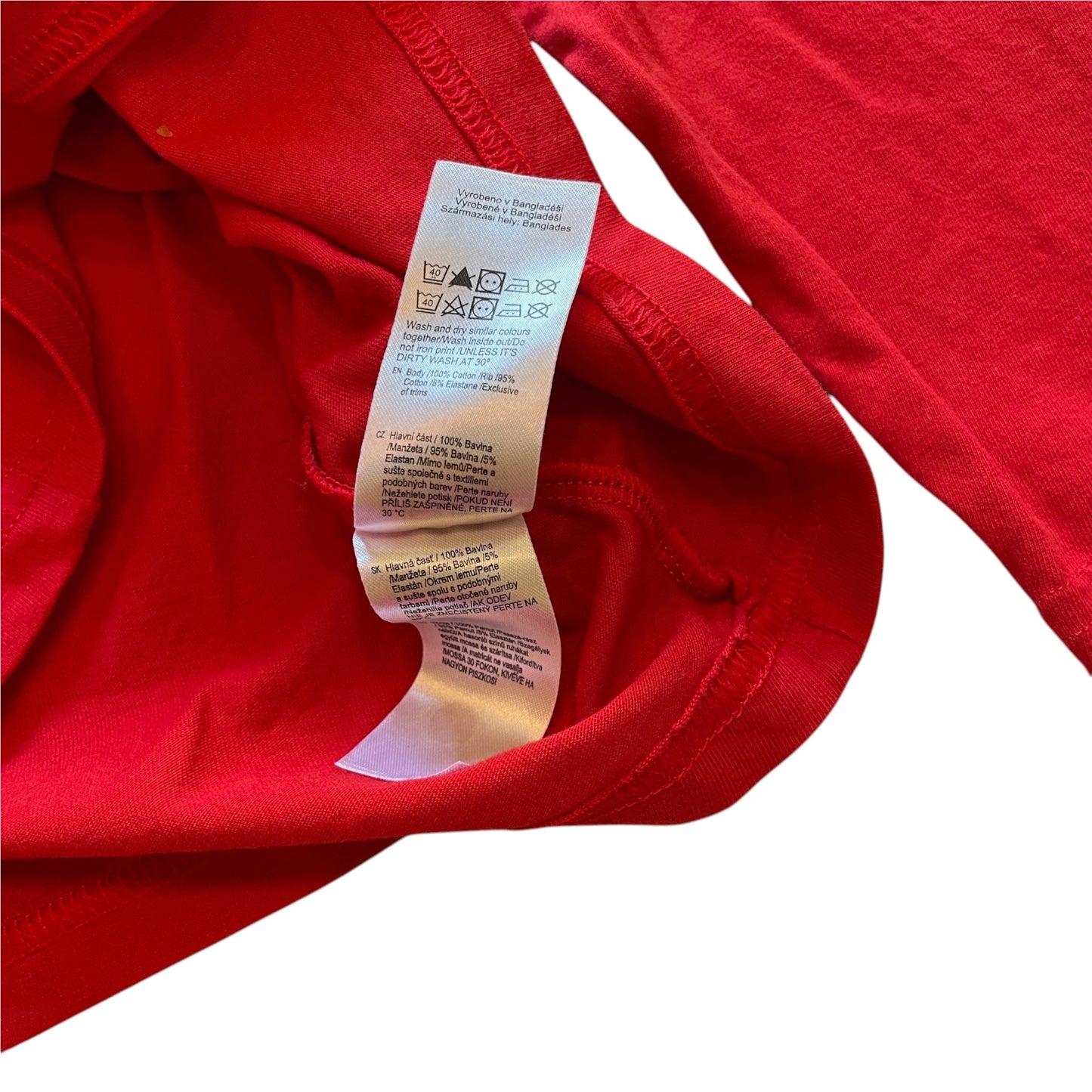 F&F 4-5 years red Christmas cotton t-shirt