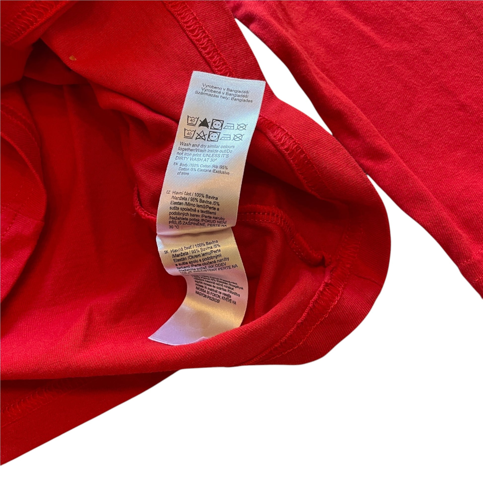 F&F 4-5 years red Christmas cotton t-shirt