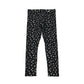 F&F 5-6 years black floral leggings cotton elastane