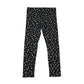 F&F 5-6 years black floral leggings cotton elastane