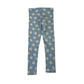 F&F 5-6 years light blue daisies leggings cotton elastane