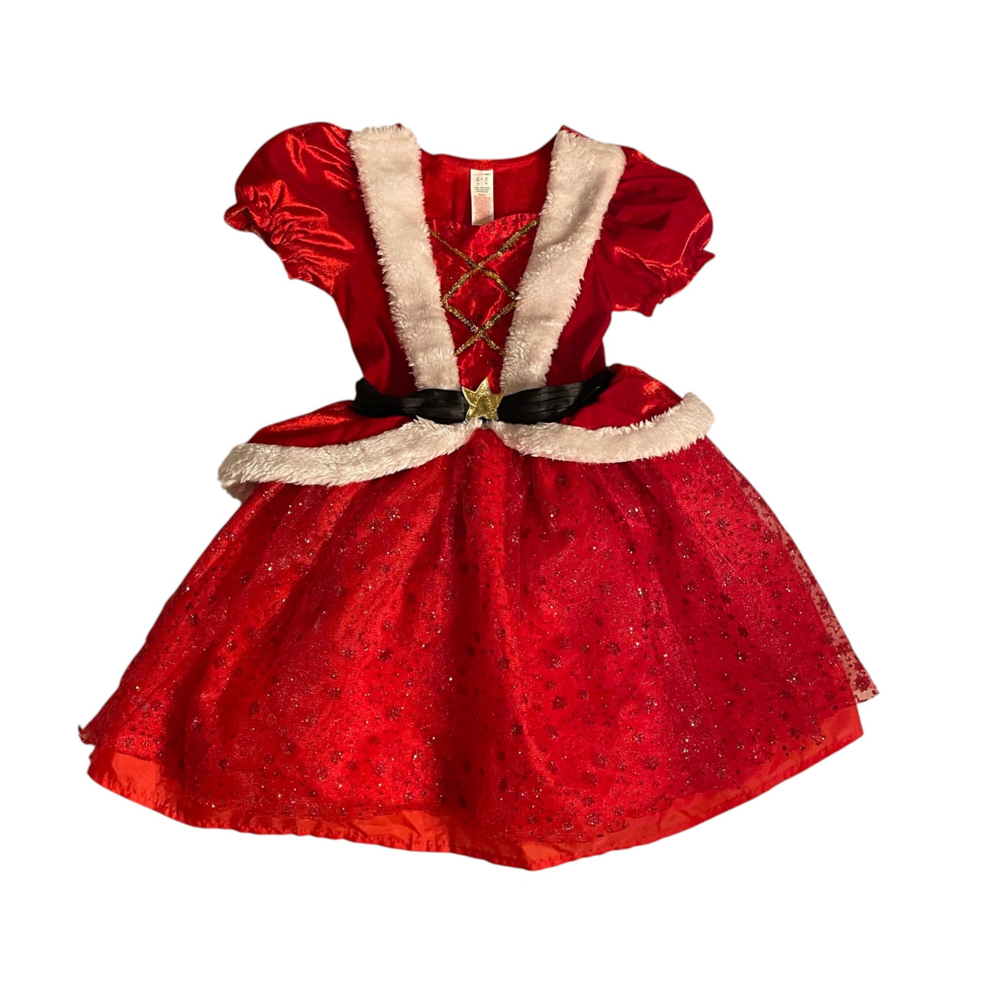 F&F 5-6 years red costume dress Christmas elf princess