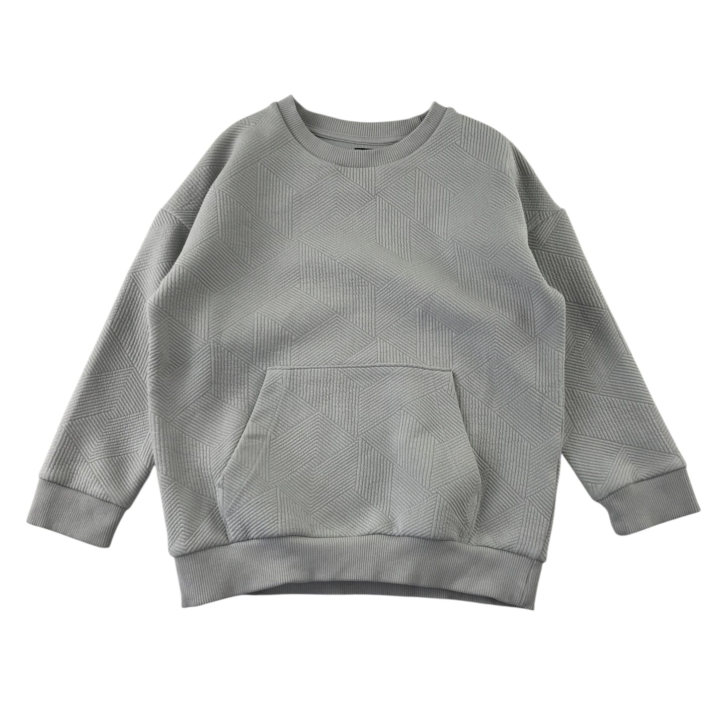 F&F 6-7 years grey pullover sweater polyester cotton elastane