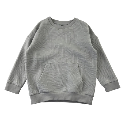 F&F 6-7 years grey pullover sweater polyester cotton elastane