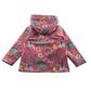 F&F 6-7 years pink rain jacket dinosaur pattern polyurethane polyester