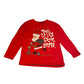 F&F 6-7 years red t-shirt Christmas Santa print cotton