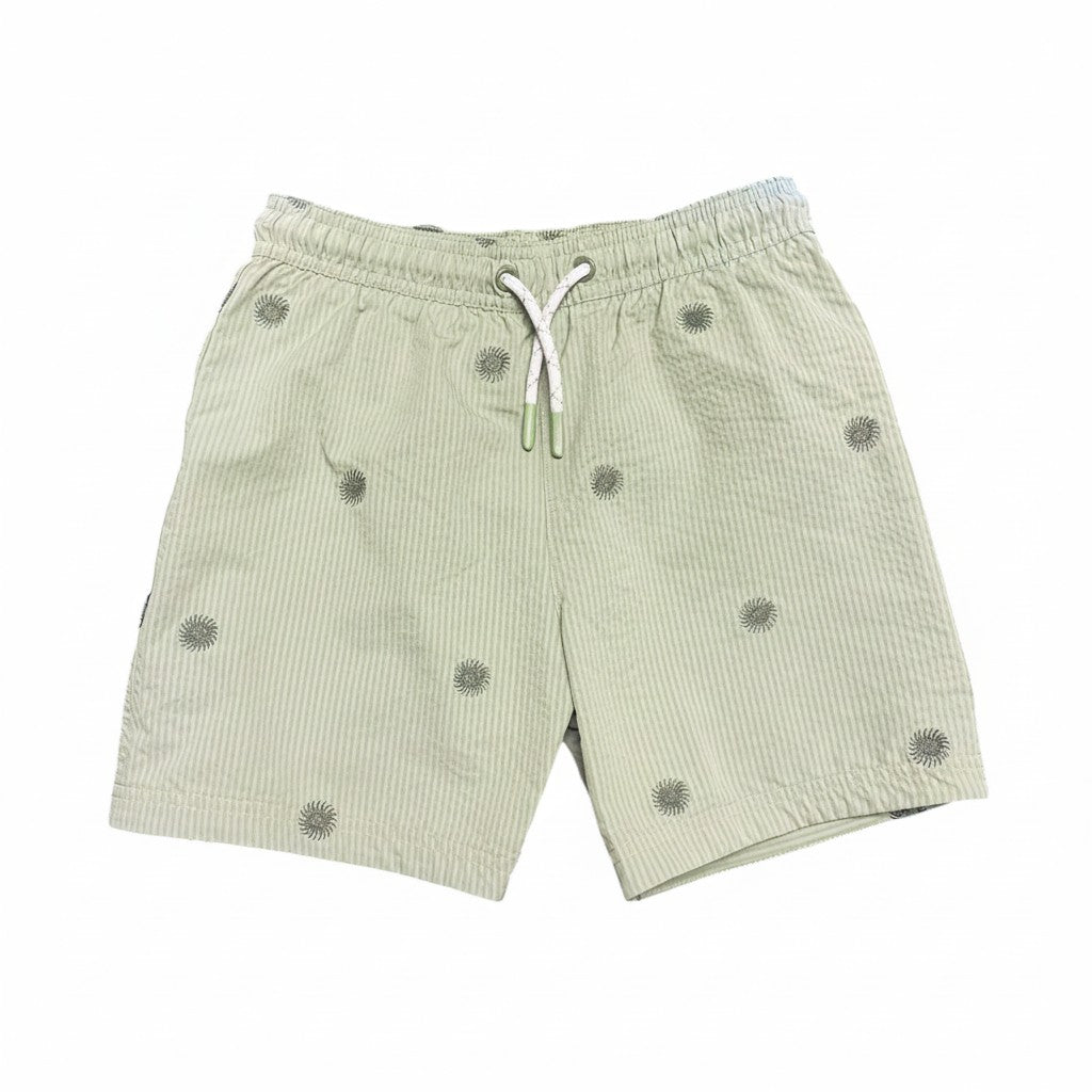 F&F 7-8 years green swim trunks sun embroidery polyester
