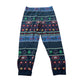 F&F 7-8 years navy blue Christmas pyjama set polyester elastane