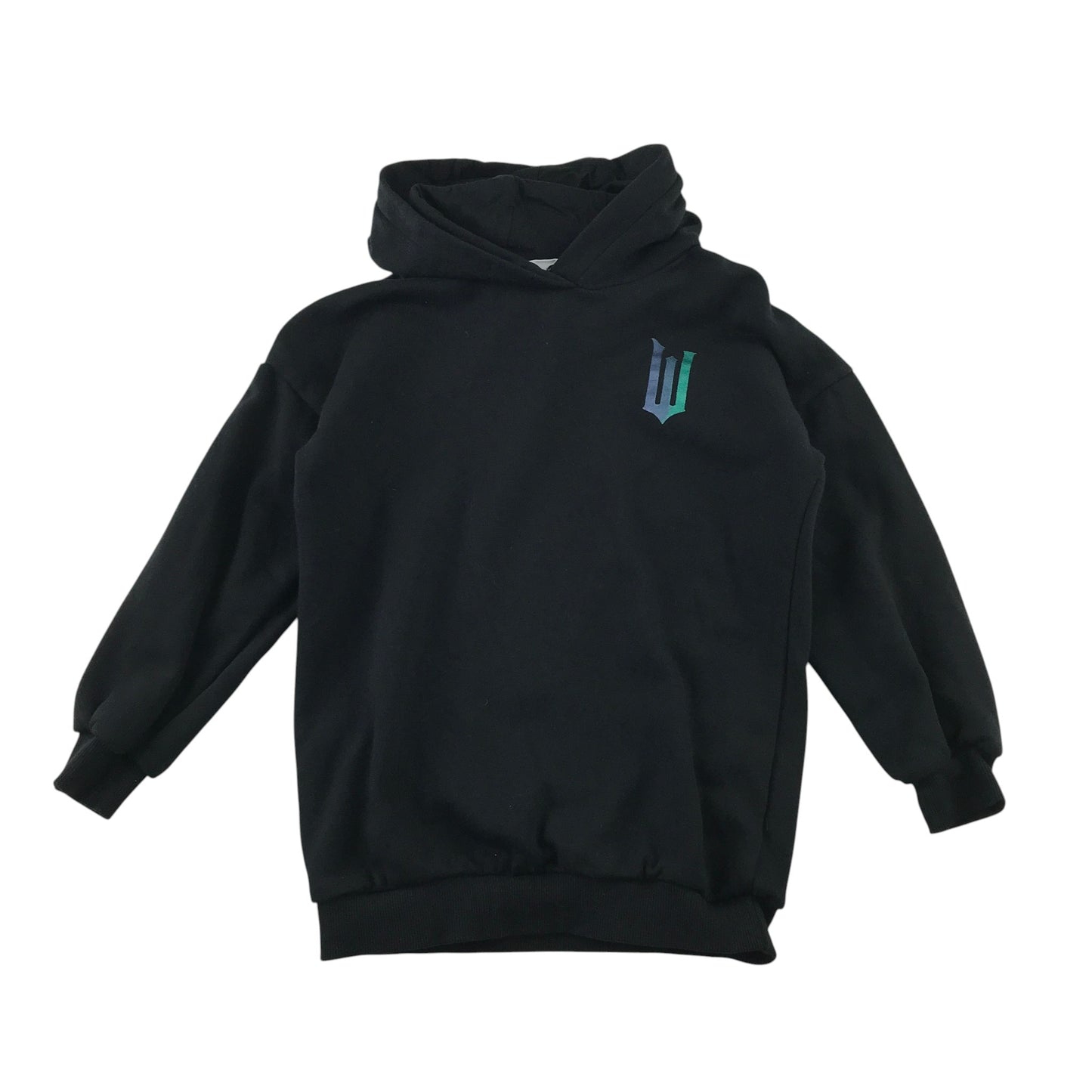 F&F 8-9 years black hoodie Wicked film sequins cotton polyester