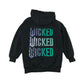 F&F 8-9 years black hoodie Wicked film sequins cotton polyester
