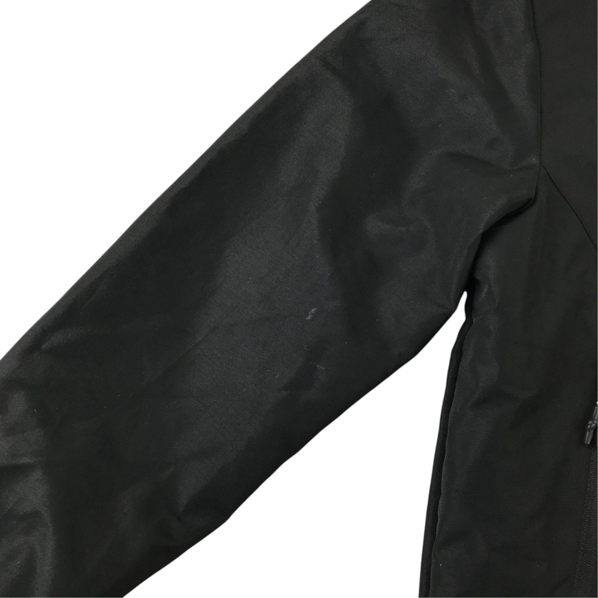 F&F 8-9 years black jacket fleece lined showerproof polyester