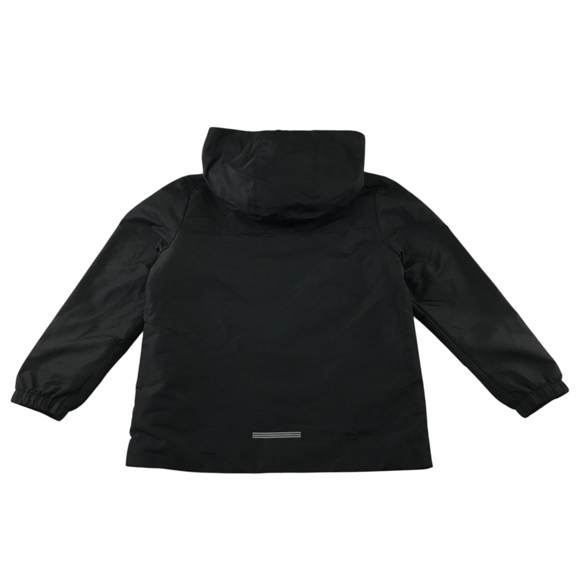 F&F 8-9 years black jacket fleece lined showerproof polyester