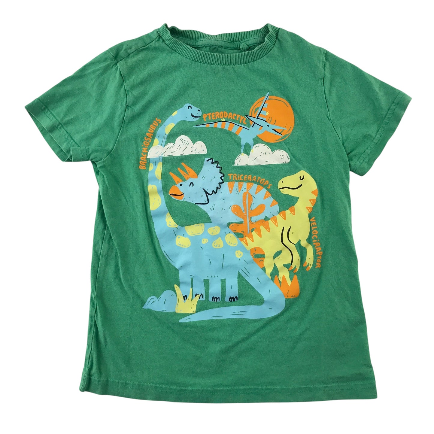 F&F and Primark summer bundle 6-7 years green t-shirt and yellow shorts cotton polyester