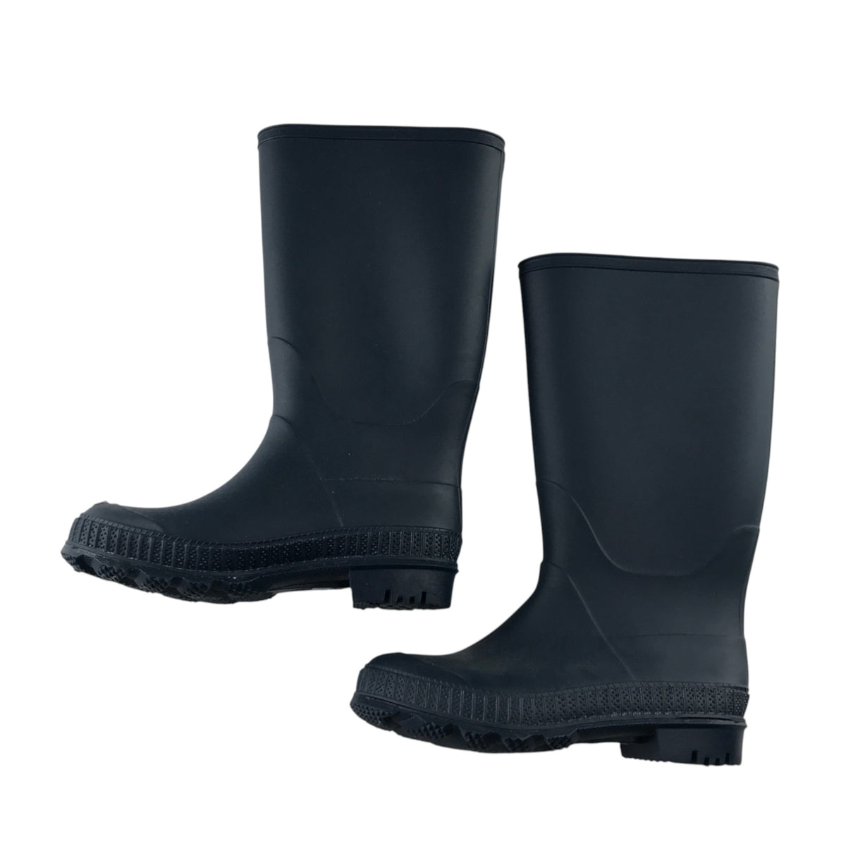 F&F size UK 12 junior navy blue wellies