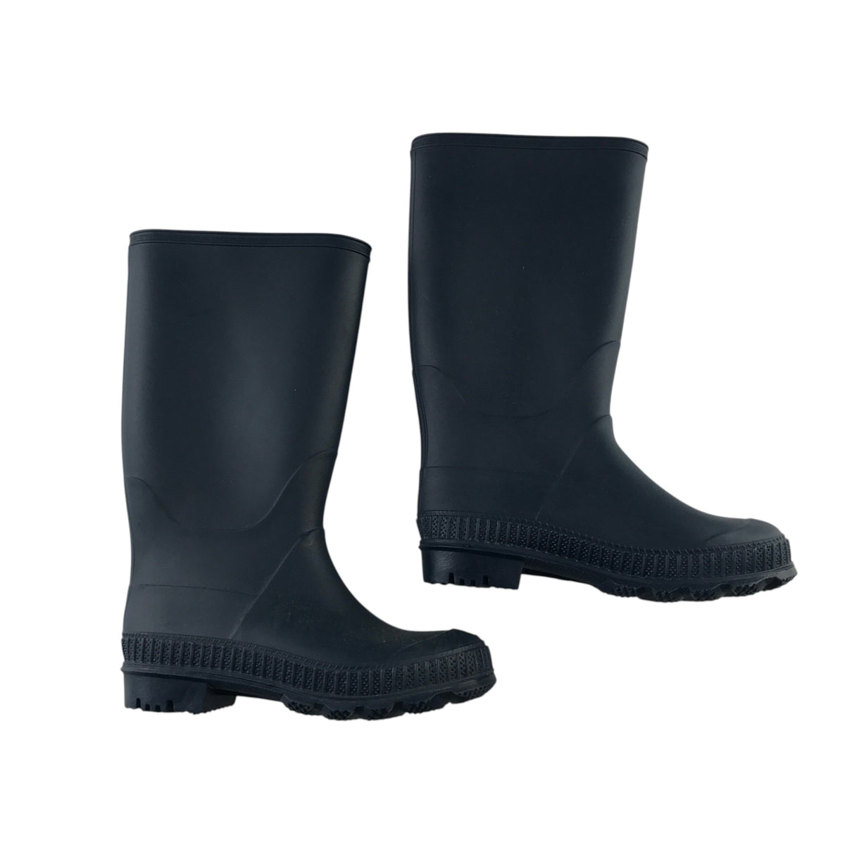 F&F size UK 12 junior navy blue wellies