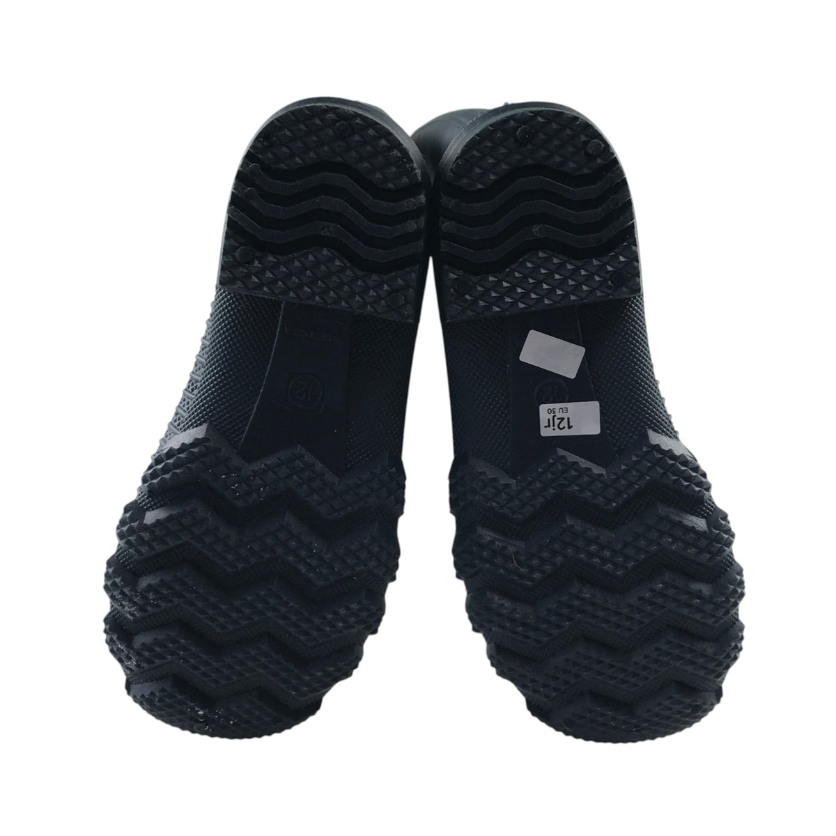 F&F size UK 12 junior navy blue wellies