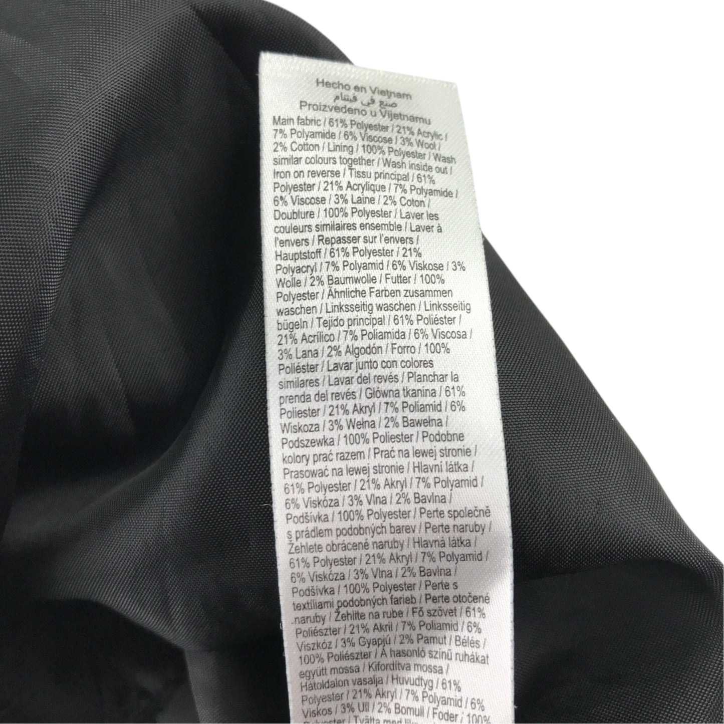 F&F 8-9 years grey check skirt polyester viscose acrylic polyamide