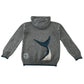 Fatface 10-11 years grey shark hoodie knitted cotton acrylic blend