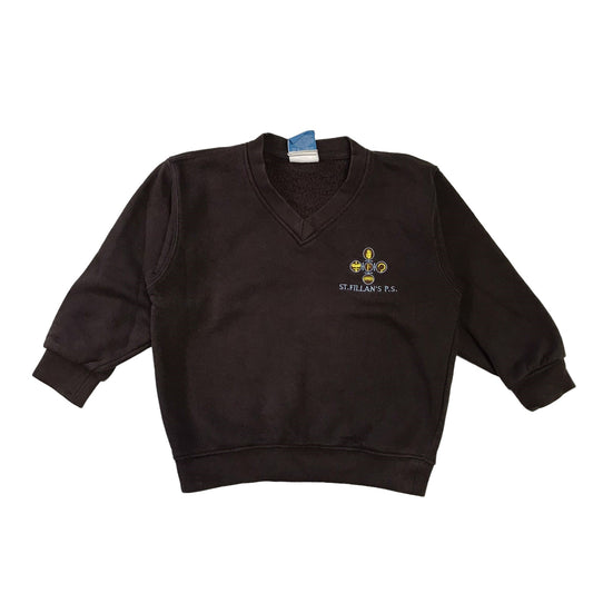 *St Fillans Primary Brown v-neck sweatshirt