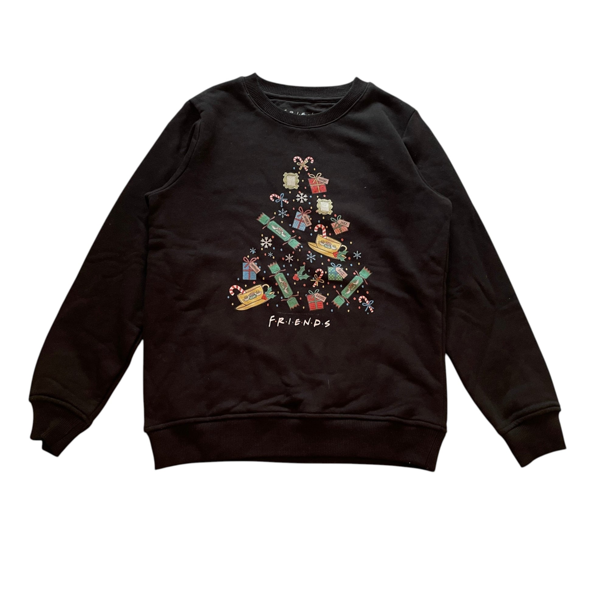 Friends 9-10 years black Christmas sweater cotton polyester
