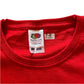 Fruit of the Loom 7-8 years red t-shirt festive snowflake cotton