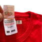 Fruit of the Loom 7-8 years red t-shirt festive snowflake cotton