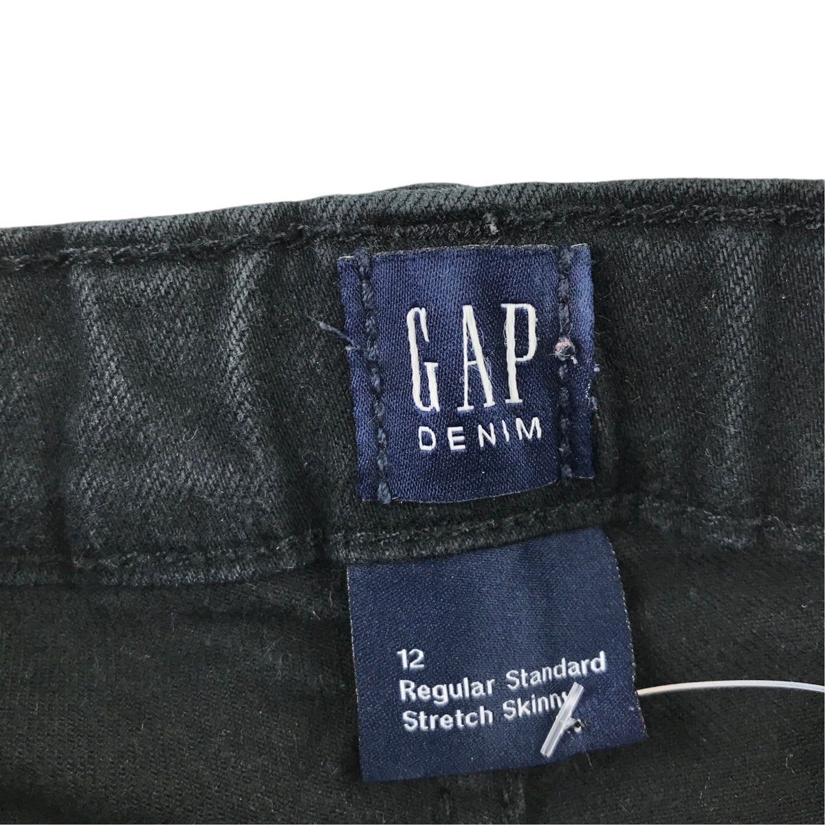 GAP 12 years black denim jeans cotton polyester elastane